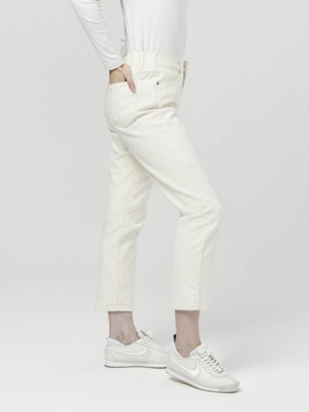 Women s Cotton Span Brushless Baggy Ivory 3 4 Pants DO6242PT26 - DOYOUKNOWMC GOLF WEAR - BALAAN 4