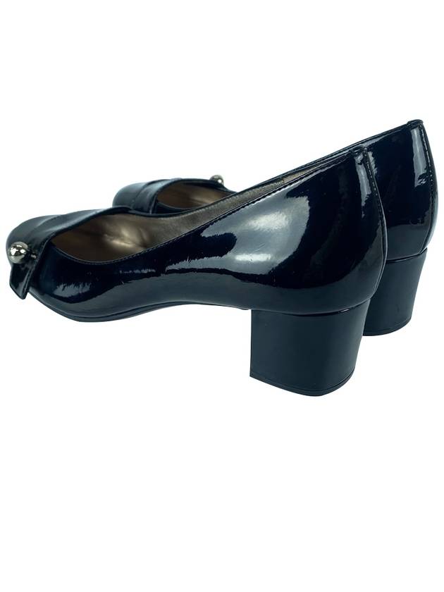 20806001 Black leather pumps high heels scratch damage - AIGNER - BALAAN 6