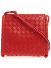 Small Fold Shoulder Bag Red - BOTTEGA VENETA - BALAAN 4