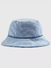 logo patch bucket hat light blue denim - ACNE STUDIOS - BALAAN 4