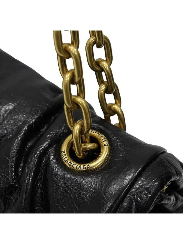 Monaco Chain Strap Shoulder Bag Black - BALENCIAGA - BALAAN 5