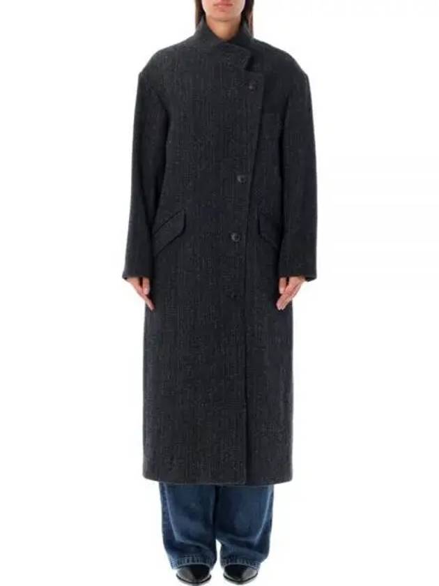 Women's Sabine Wool Single Coat Black - ISABEL MARANT - BALAAN 2