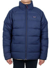 Silent Reversible Fleece Down Jacket Navy - PATAGONIA - BALAAN 2