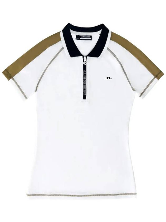 SS Golf Short Sleeve Courtney Polo White - J.LINDEBERG - BALAAN 1