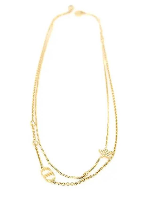 Petit CD Double Necklace Gold - DIOR - BALAAN 3