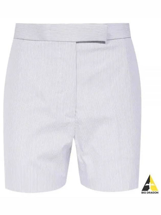 RWB Pinstripe Classic Backstrap Shorts Medium Grey - THOM BROWNE - BALAAN 2