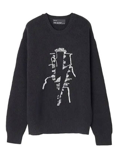 Floating Inside Out Thunderbolt Sweater Men s Knit - NEIL BARRETT - BALAAN 1