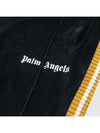 Men's Logo CHENILL Track Pants CA054F19469007 1001 BLACK WHITE PLC007bk - PALM ANGELS - BALAAN 8