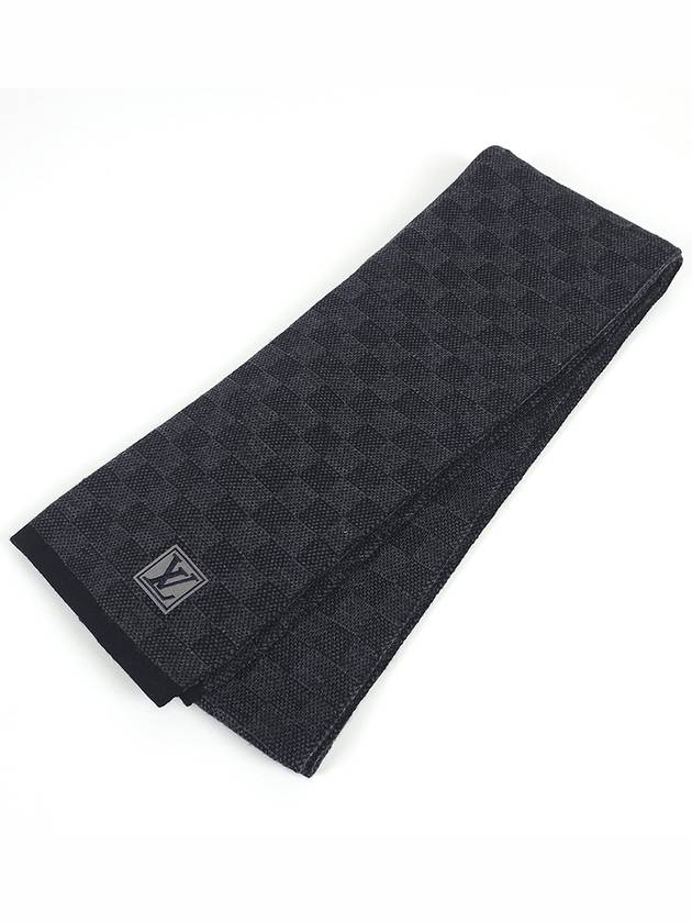 M70028 100 wool Damier logo muffler - LOUIS VUITTON - BALAAN 1