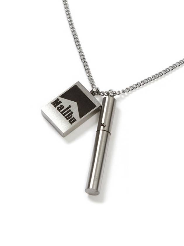 Malibu Cigar Pendant Necklace Silver - S SY - BALAAN 4