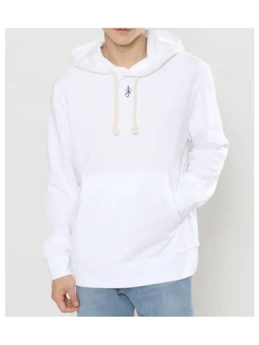 Anchor Embroidery Hoodie White - JW ANDERSON - BALAAN 2