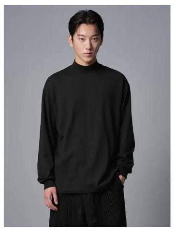 Black turtleneck t shirt domestic product GM0024090547254 - ISSEY MIYAKE - BALAAN 1