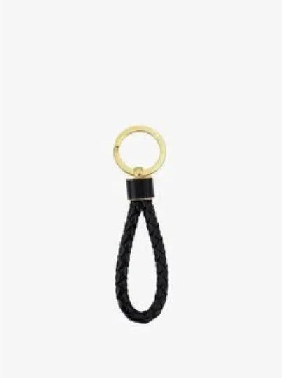 Intrecciato Lambskin Key Holder Black - BOTTEGA VENETA - BALAAN 2