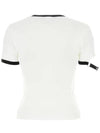 Logo Buckle Short Sleeve T-shirt White - COURREGES - BALAAN 4