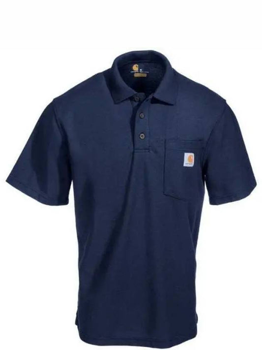 IDomestic ShippingI CONTRACTORS WORK POCKET Polo K570 NVY Contractor kr 218555 - CARHARTT - BALAAN 1