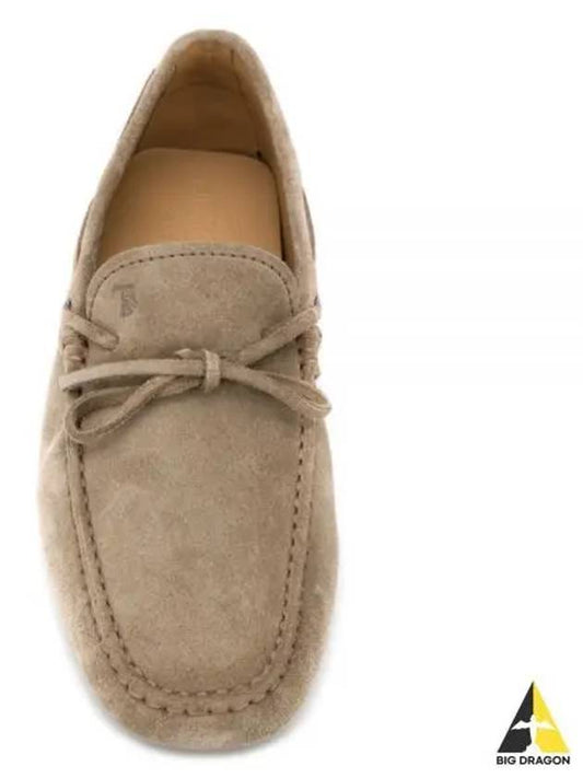 Men's Gommino Suede Driving Shoes Beige - TOD'S - BALAAN 2