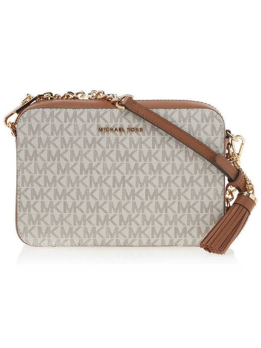 Jet Set Medium Camera Cross Bag Beige - MICHAEL KORS - BALAAN.