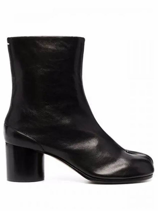 Leather Tabi Ankle Middle Boots Black - MAISON MARGIELA - BALAAN 2