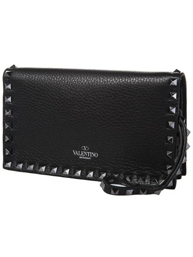 11Th Anniversary Rockstud Clutch Bag Black - VALENTINO - BALAAN 2