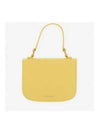 Halo Embossed Logo Detail Leather Mini Cross Bag Yellow - JIL SANDER - BALAAN 2