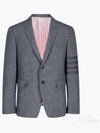 Men's Diagonal Armband Cashmere Flannel Classic Jacket Medium Grey - THOM BROWNE - BALAAN 2