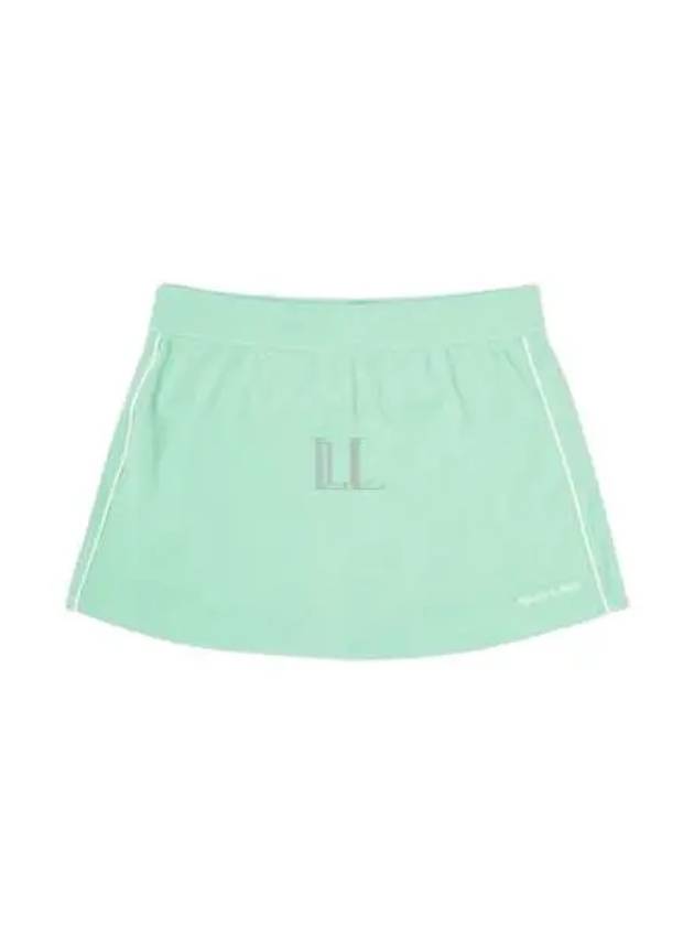 Serif Logo A-Line Skirt Green - SPORTY & RICH - BALAAN 2