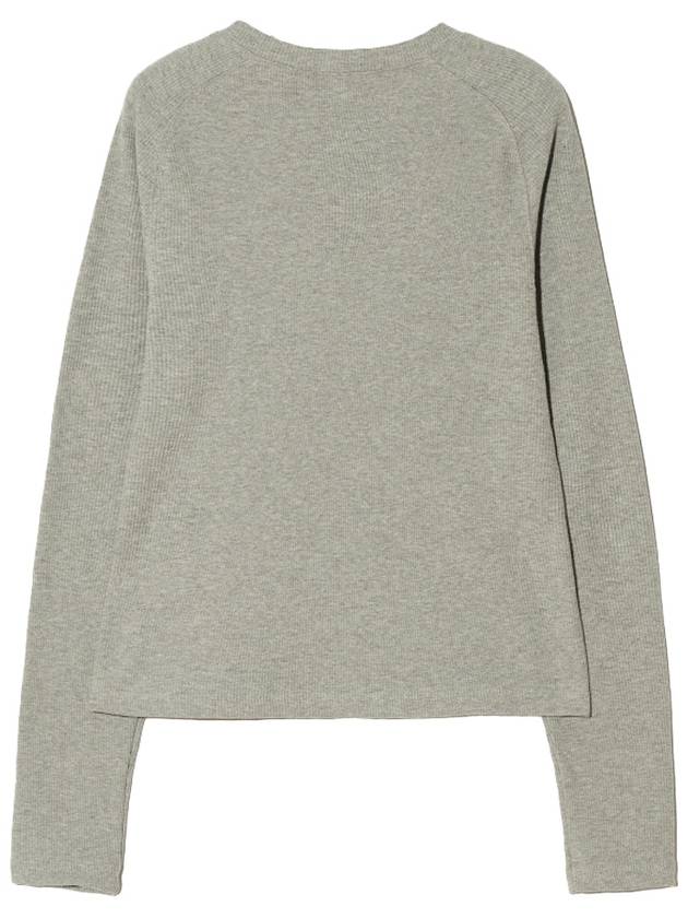 Raglan slit long sleeve t shirt gray - LESEIZIEME - BALAAN 8