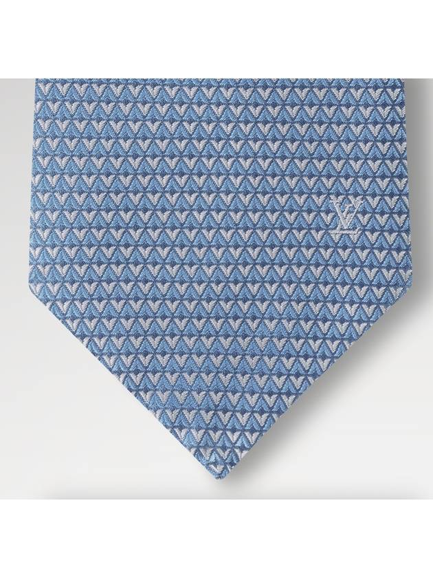 Men's Diamond V Tie Blue - LOUIS VUITTON - BALAAN 2