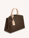 Grand Palais Monogram Strap Tote Bag Brown Beige - LOUIS VUITTON - BALAAN 7