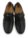 gold logo May London slip-ons black - GIUSEPPE ZANOTTI - BALAAN.