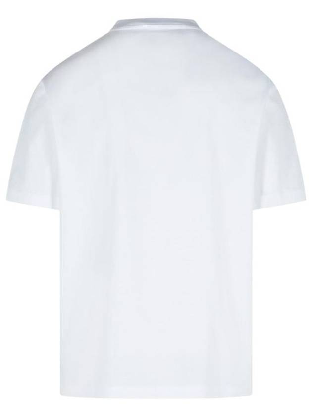 Logo Print Crew Neck Short Sleeve T-Shirt White - VERSACE - BALAAN 4