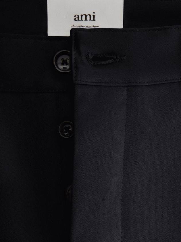 Tailored Straight Pants Black - AMI - BALAAN 4