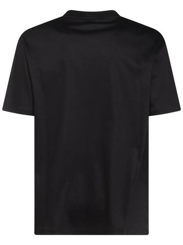 Giorgio Armani Black Cotton T-Shirt - GIORGIO ARMANI - BALAAN 1