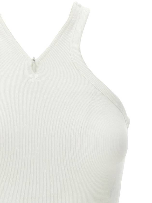 Criss Cross 90 s Sleeveless White - COURREGES - BALAAN 4