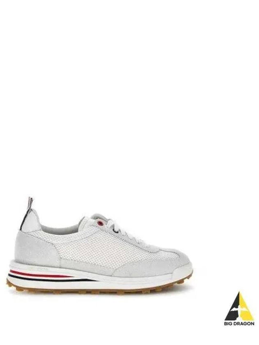 Thom Women Browne Nylon Tech Runner Low Top Sneakers Grey White - THOM BROWNE - BALAAN 2