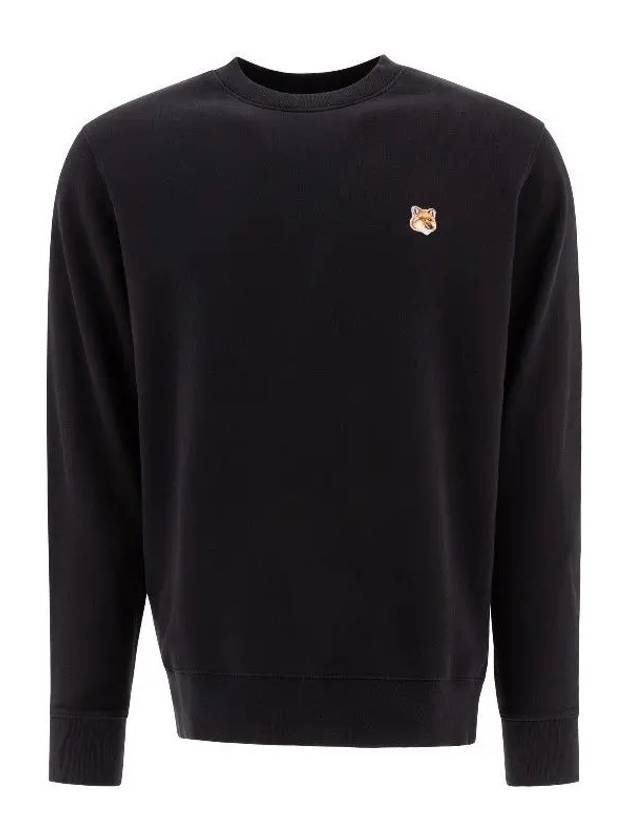 Fox Head Patch Regular Sweatshirt Black - MAISON KITSUNE - BALAAN 2