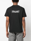 Fragment Logo Short Sleeve T-Shirt Black - MONCLER - BALAAN 5