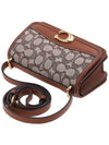 Signature jacquard shoulder bag CD726 COCOA BURNISHED AMB - COACH - BALAAN 4