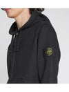 Wappen Patch Cotton Fleece Zip Up Hoodie Charcoal - STONE ISLAND - BALAAN 5