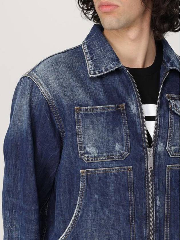 Dark Semplice Carpenter Denim Jacket Navy - DSQUARED2 - BALAAN 6