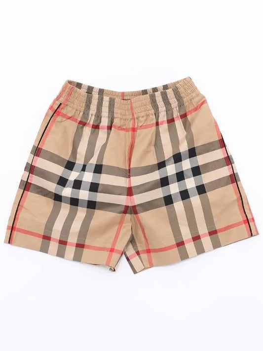 Check Shorts Beige - BURBERRY - BALAAN 2