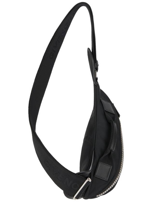 G Zipper Nylon Small Triangle Belt Bag Black - GIVENCHY - BALAAN 4