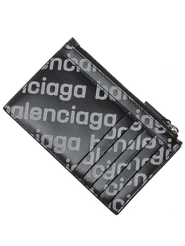 All Over Logo Card Wallet Black - BALENCIAGA - BALAAN 9