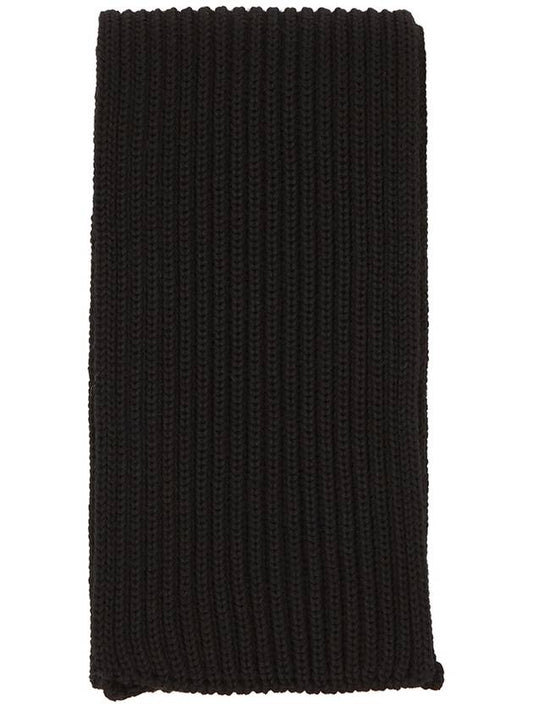 SCARF BLACK wool muffler scarf - ANDERSEN-ANDERSEN - BALAAN 1