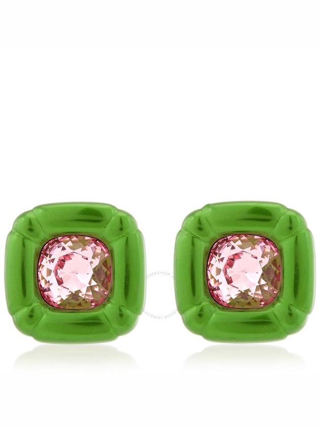 Dulcis Stud Earrings Green - SWAROVSKI - BALAAN 2