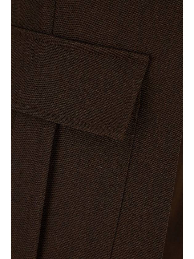 Burberry Brown Wool Cargo Pants - BURBERRY - BALAAN 3