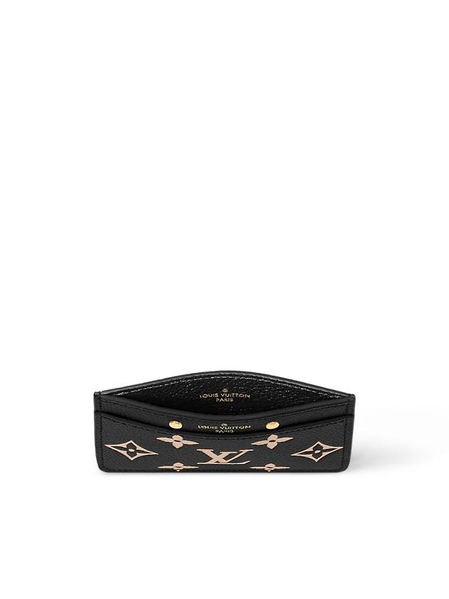 Monogram Empreinte Leather Card Wallet Black - LOUIS VUITTON - BALAAN 4