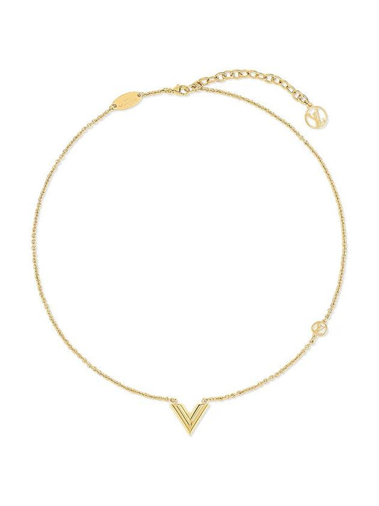 Essential V Necklace Gold - LOUIS VUITTON - BALAAN 2