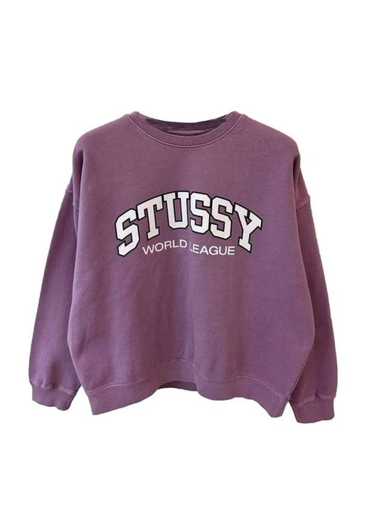 World League Sweatshirt Pigment Orchid - STUSSY - BALAAN 1