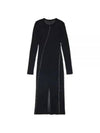 Women's Twist Knit Long Dress Black - HELMUT LANG - BALAAN 2